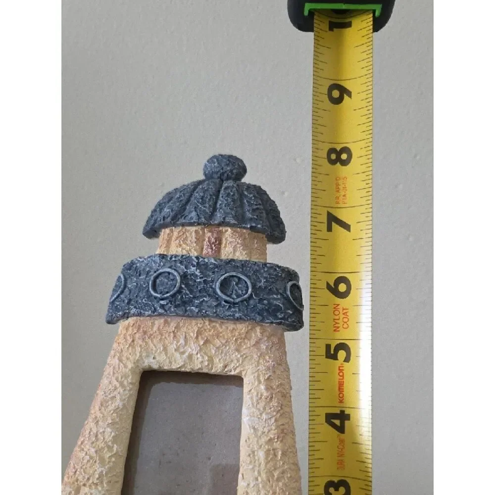 Decorative Yellow and Gray Lighthouse Photo Frame
